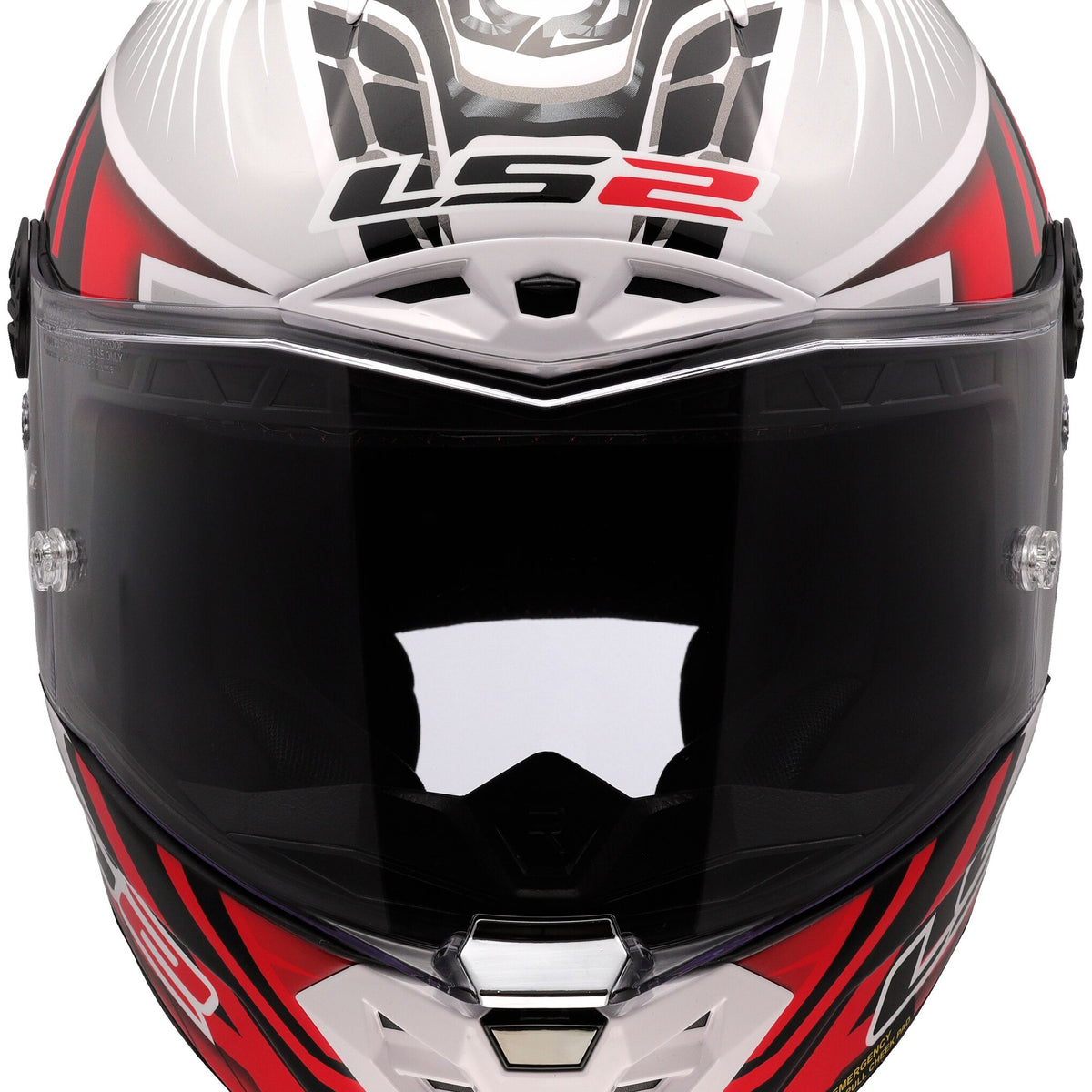 LS2 FF805 Thunder Carbon GP Aero Replica Perolari Wit/Rood/Zwart Integraalhelm ECE 22.06