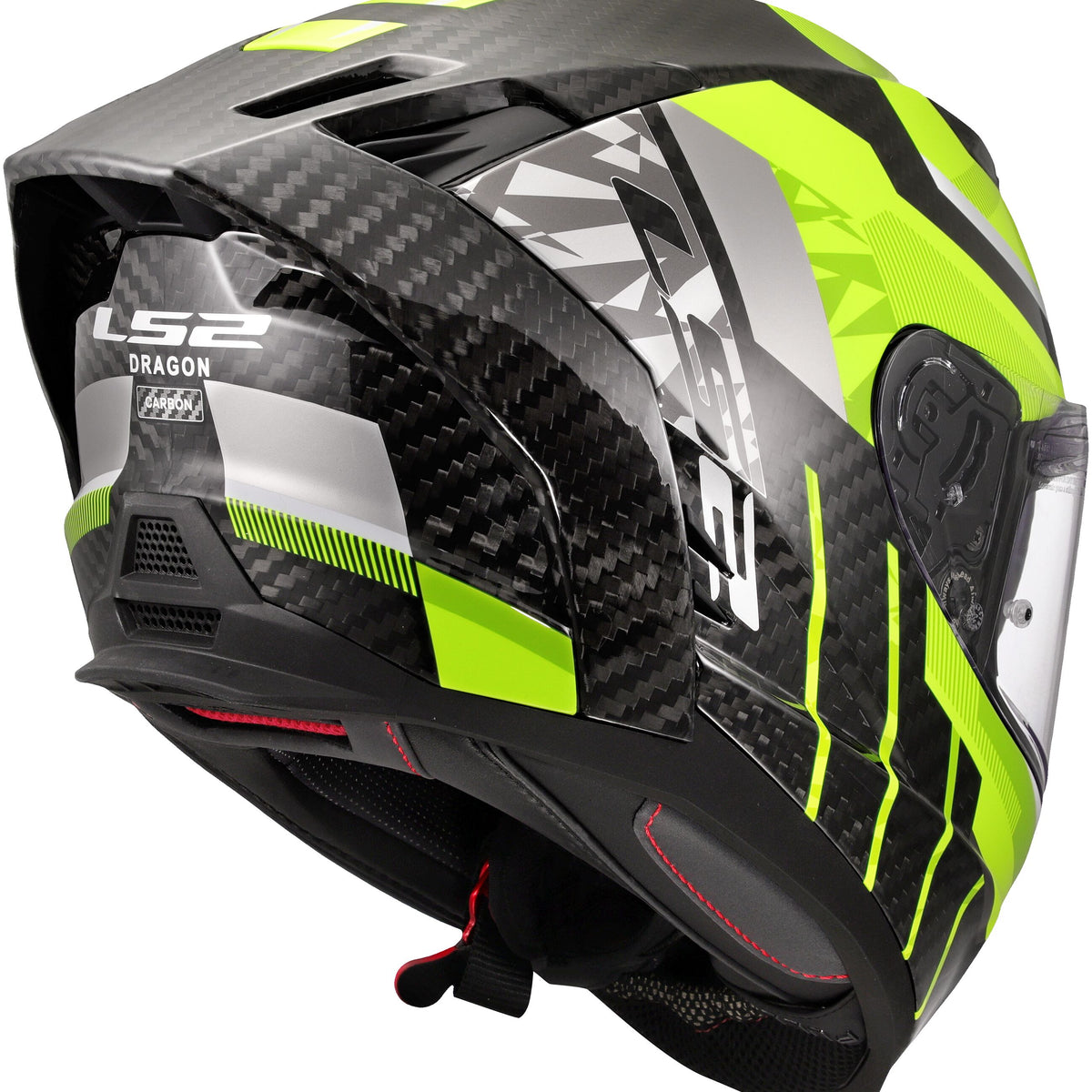 LS2 FF807 Dragon Trax Geel/Grijs Integraalhelm ECE 22.06 – foto 2