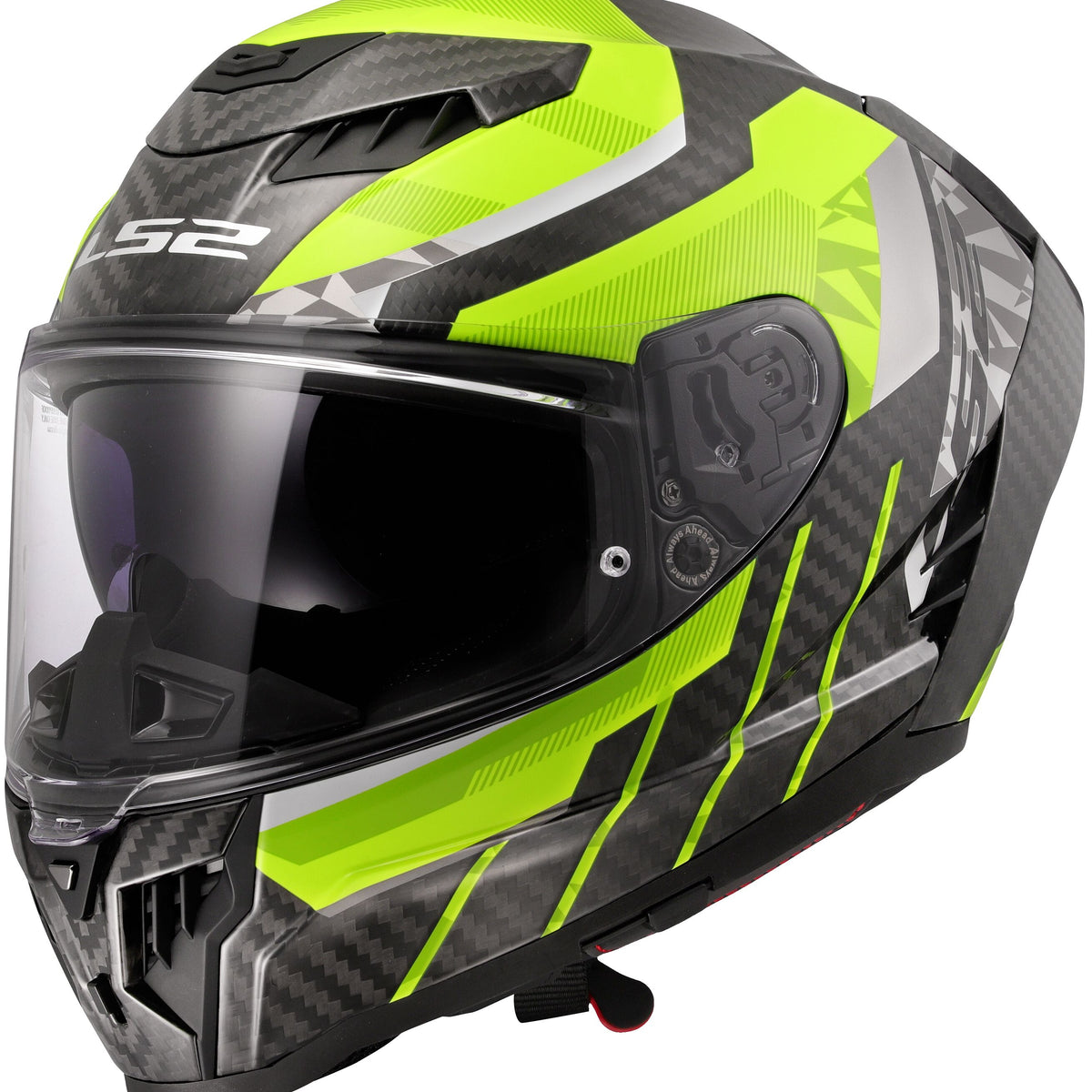 LS2 FF807 Dragon Trax Geel/Grijs Integraalhelm ECE 22.06 – foto 4
