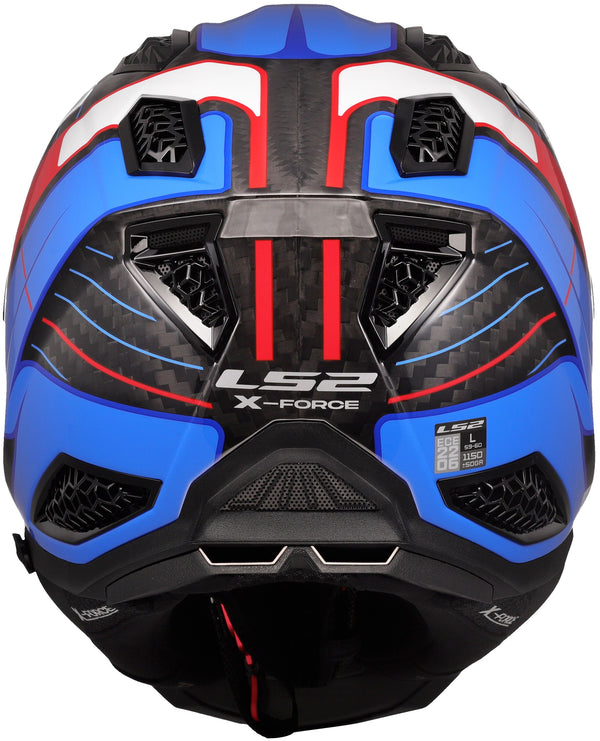 LS2 MX703 X-Force Galuo Weiß/Rot/Blau, 63/64 = XXL Crosshelm ECE 22.06