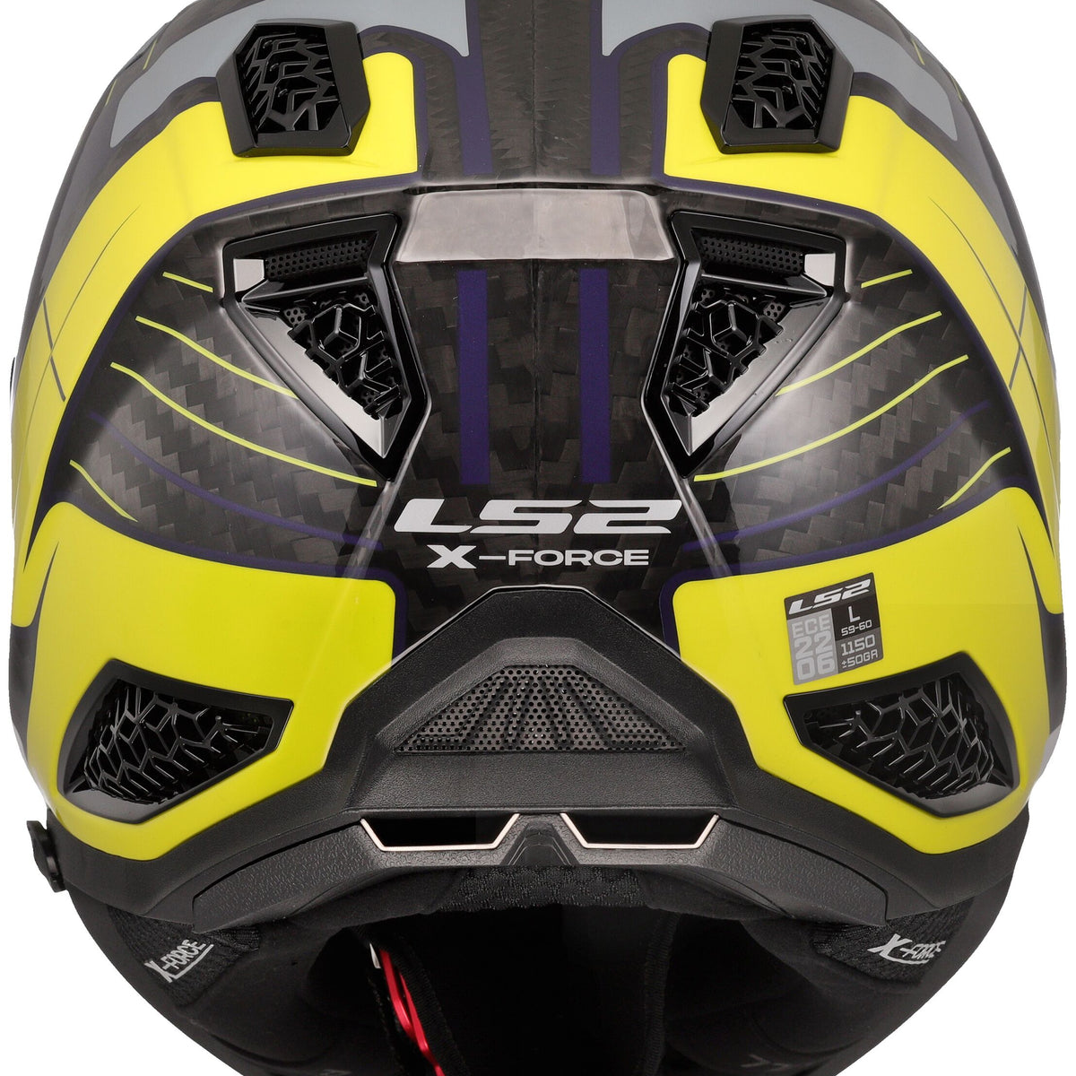 LS2 MX703 X-Force Galuo Grijs/Neongeel, 65/66 = 3XL Crosshelm ECE 22.06