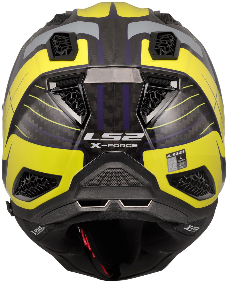 LS2 MX703 X-Force Galuo Grijs/Neongeel, 65/66 = 3XL Crosshelm ECE 22.06