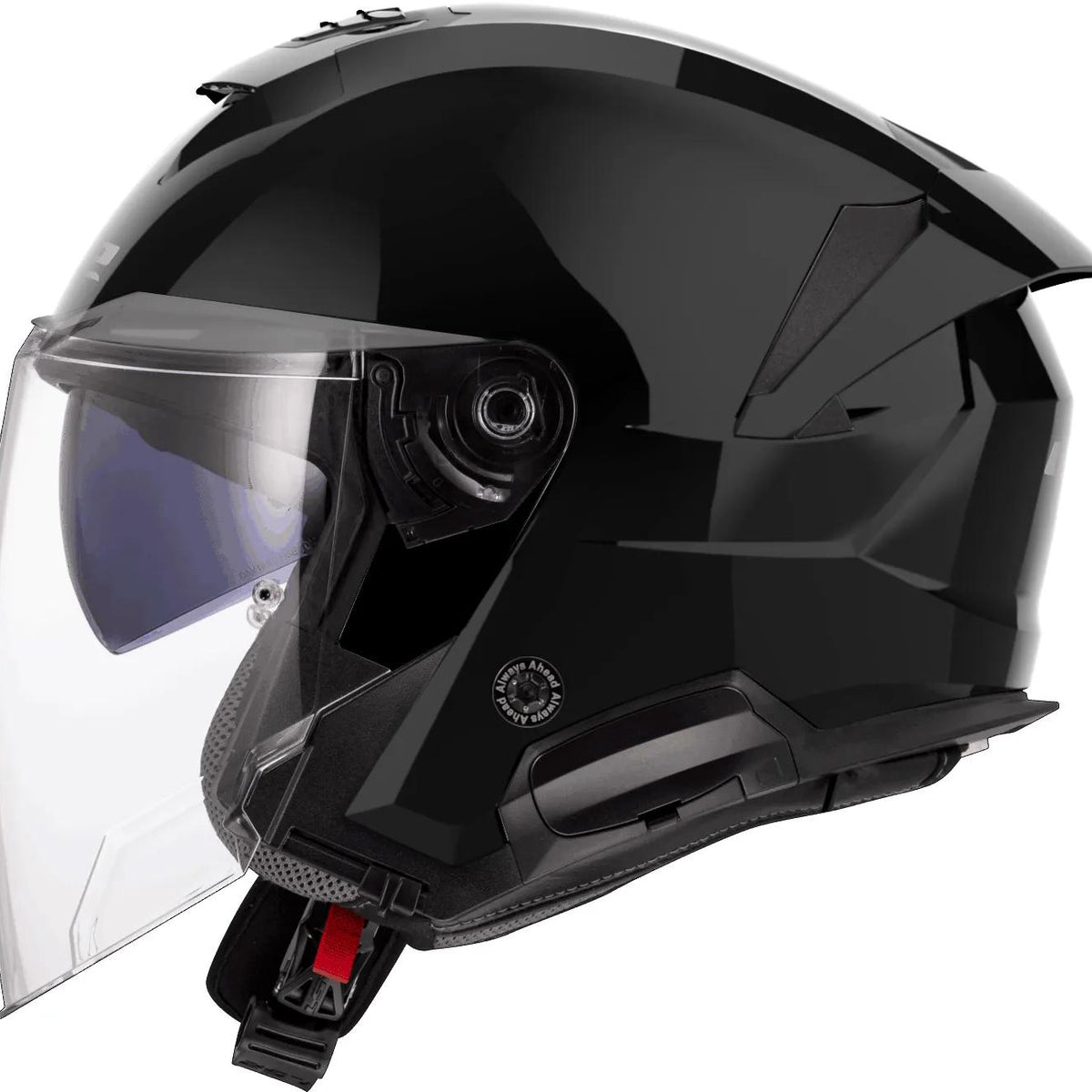 LS2 OF618 Verso II Solid Zwart Jethelm ECE 22.06