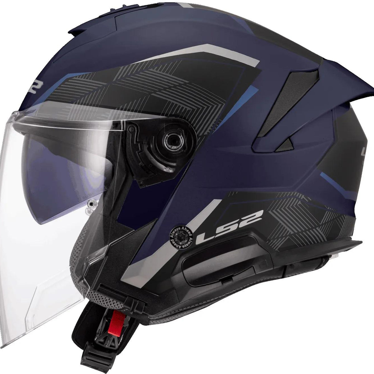 LS2 OF618 Verso II Air Blauw Mat Jethelm ECE 22.06