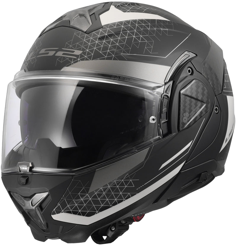 LS2 FF910 Advant II Astral Grijs Mat Systeemhelm ECE 22.06