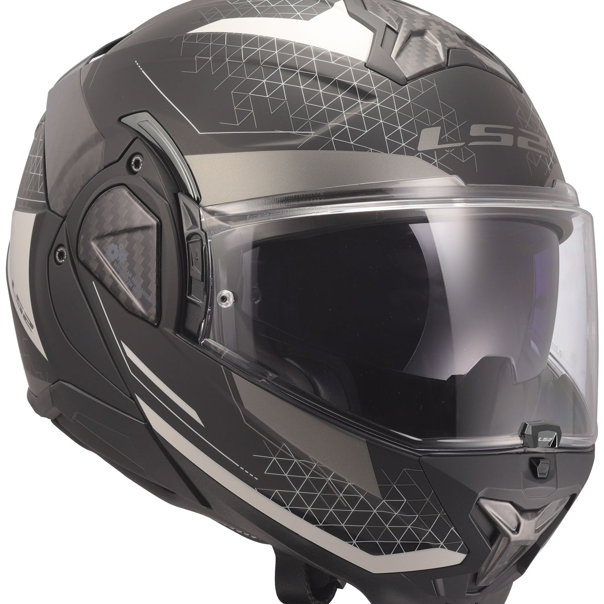 LS2 FF910 Advant II Astral Grijs Mat Systeemhelm ECE 22.06 – foto 2