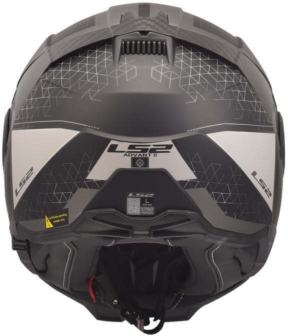 LS2 FF910 Advant II Astral Grijs Mat Systeemhelm ECE 22.06 – foto 3