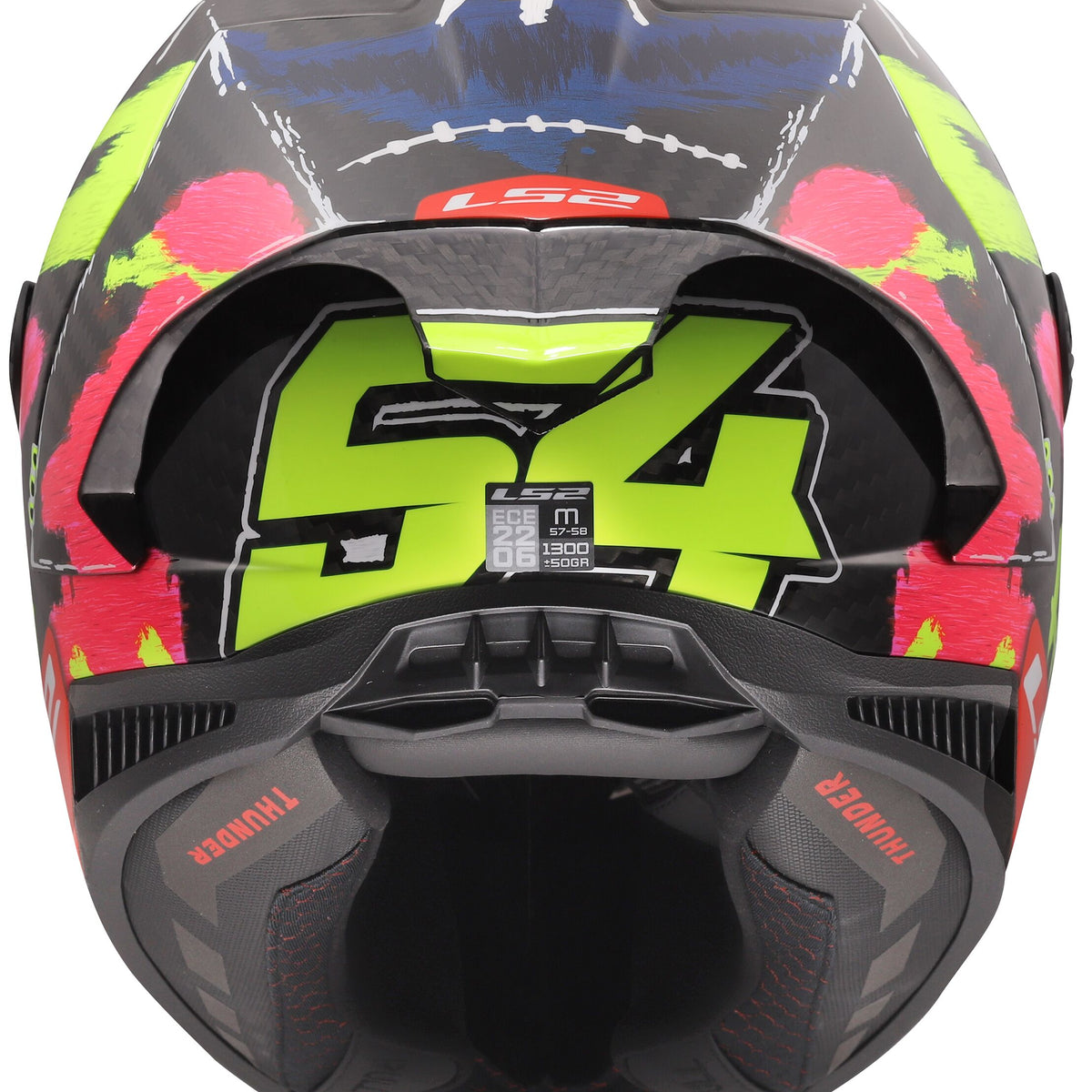 LS2 FF805 Thunder Carbon GP Aero Replica Aldeguer 25 Zwart/Geel/Rood Integraalhelm ECE 22.06 – foto 2