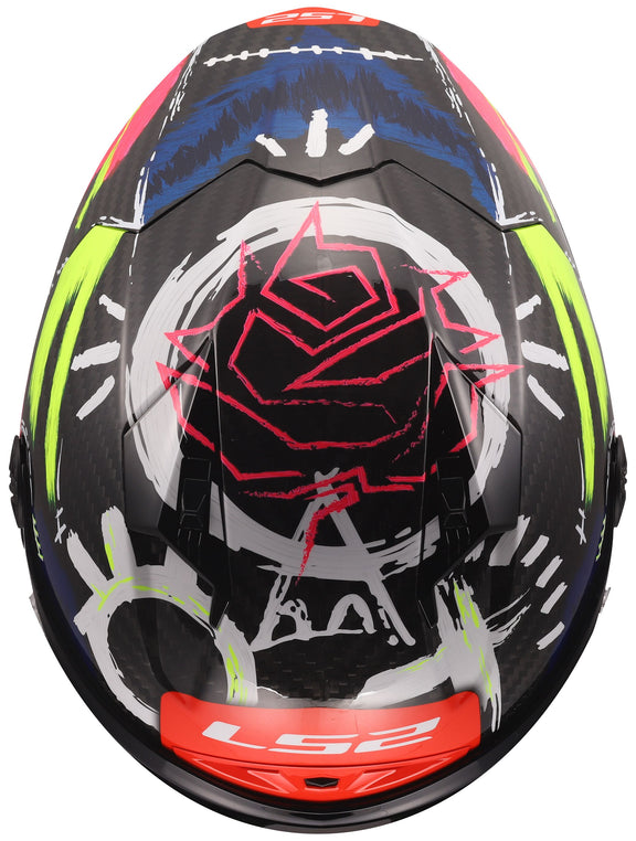 LS2 FF805 Thunder Carbon GP Aero Replica Aldeguer 25 Zwart/Geel/Rood Integraalhelm ECE 22.06 – foto 3