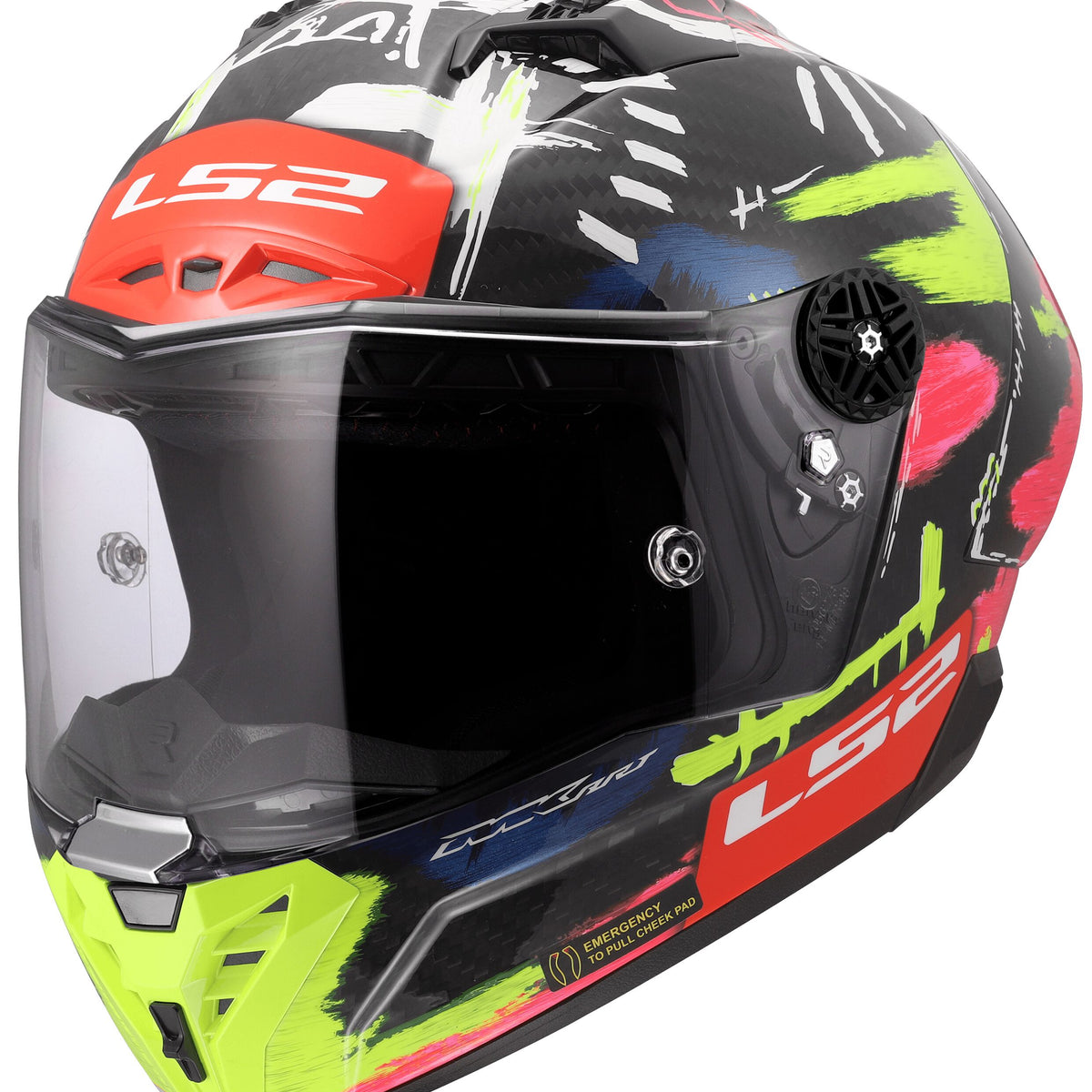 LS2 FF805 Thunder Carbon GP Aero Replica Aldeguer 25 Zwart/Geel/Rood Integraalhelm ECE 22.06 – foto 4