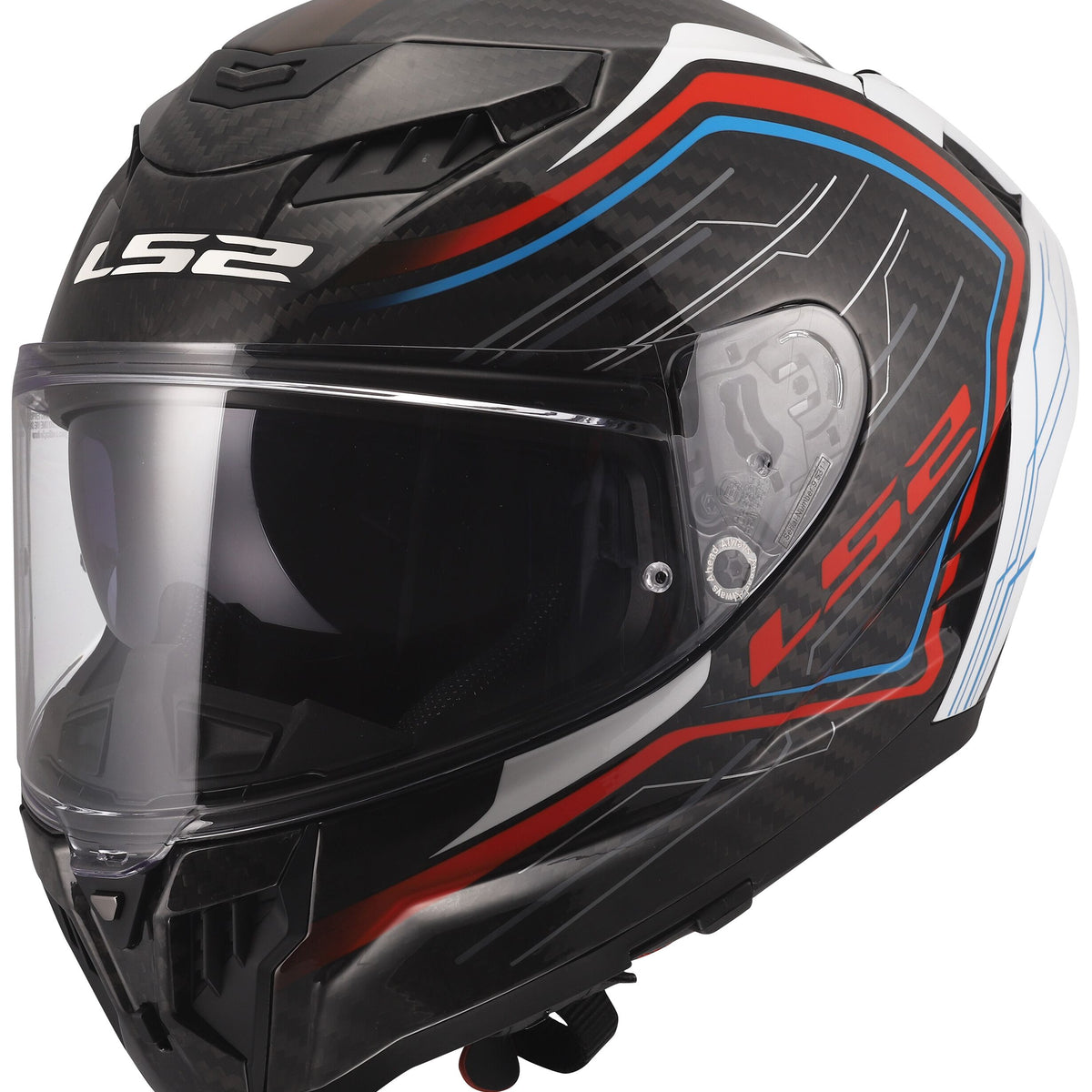 LS2 FF807 Dragon Subic Zwart/Wit/Rood Integraalhelm ECE 22.06