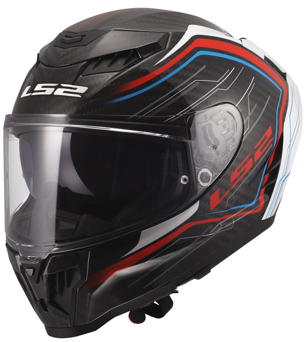 LS2 FF807 Dragon Subic Schwarz/Weiß/Rot Integralhelm ECE 22.06