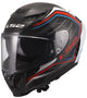 LS2 FF807 Dragon Subic Zwart/Wit/Rood Integraalhelm ECE 22.06