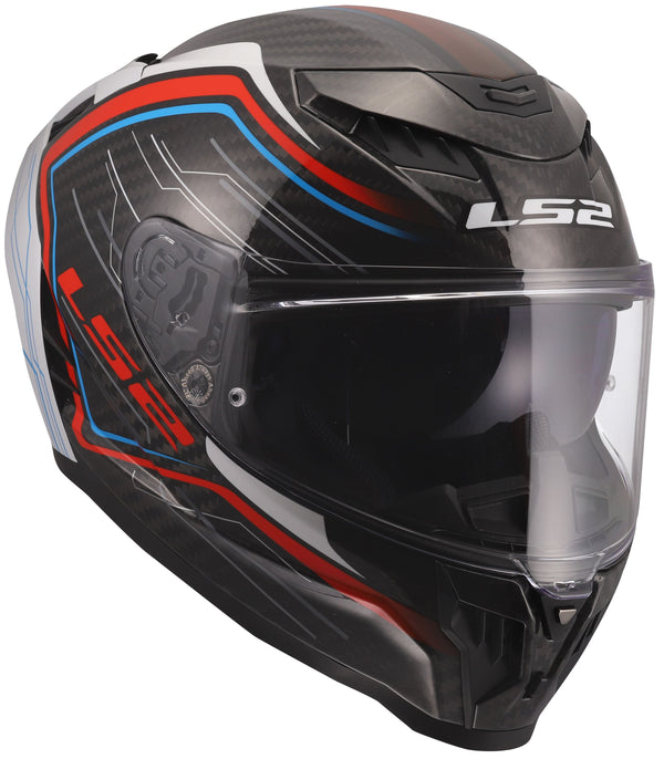 LS2 FF807 Dragon Subic Schwarz/Weiß/Rot Integralhelm ECE 22.06