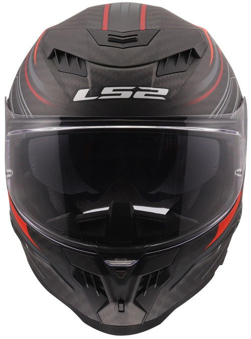 LS2 FF807 Dragon Subic Zwart/Rood Integraalhelm ECE 22.06