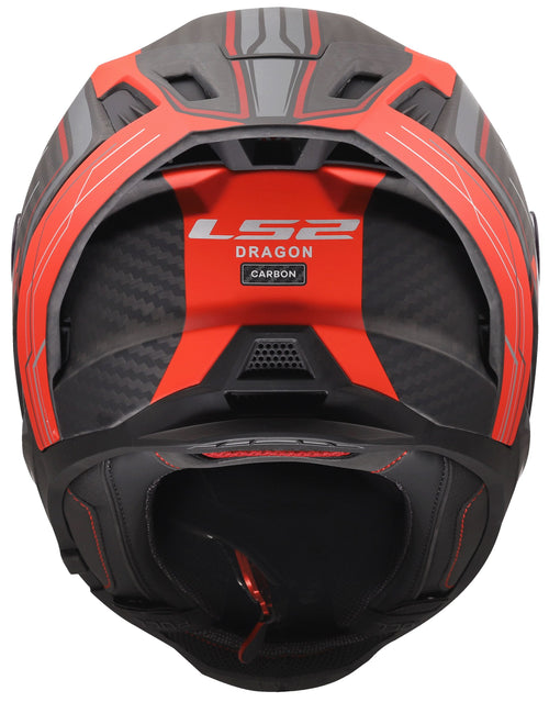 LS2 FF807 Dragon Subic Zwart/Rood Integraalhelm ECE 22.06