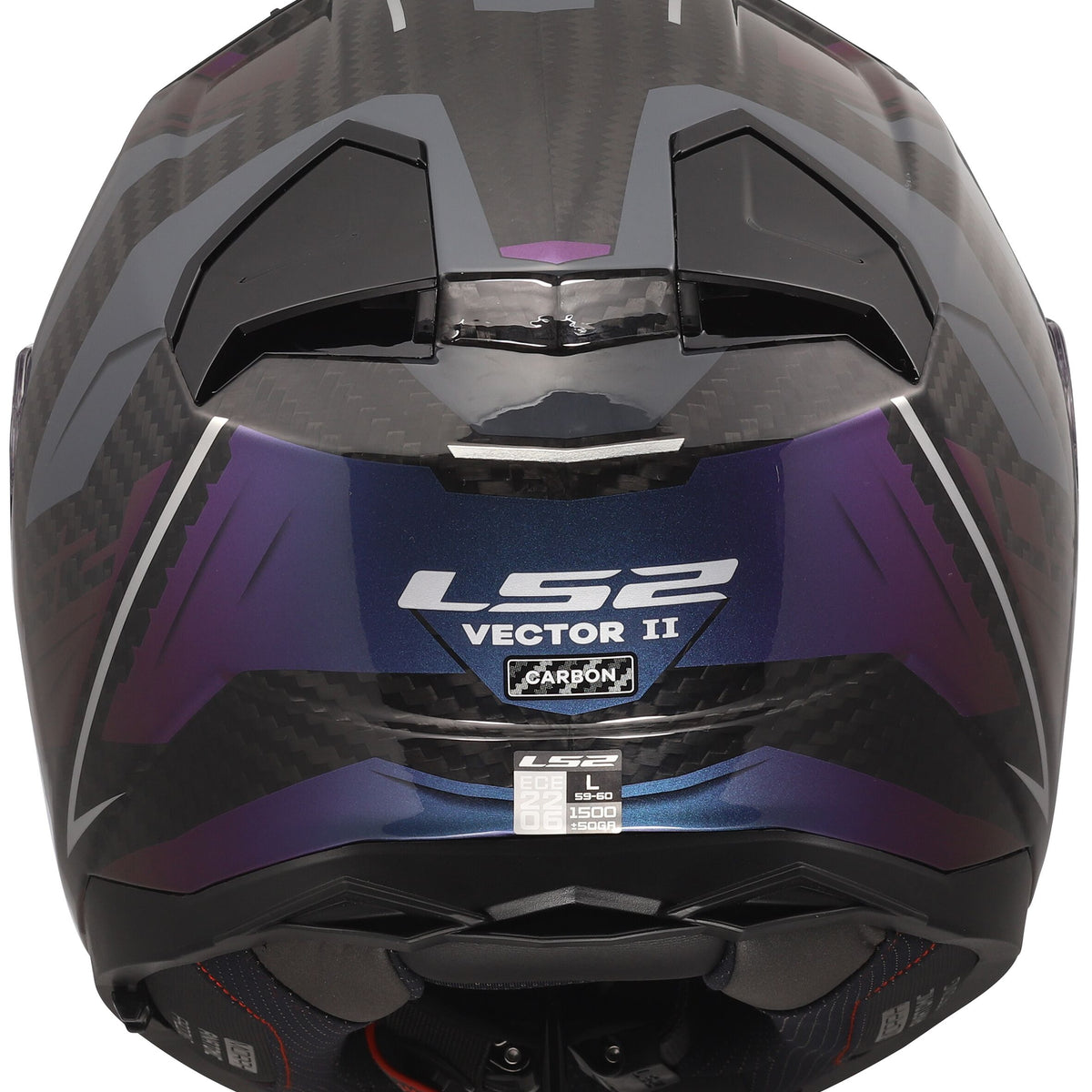 LS2 FF811 Vector II Carbon Savage Grijs/Kameleon Integraalhelm ECE 22.06 – foto 4