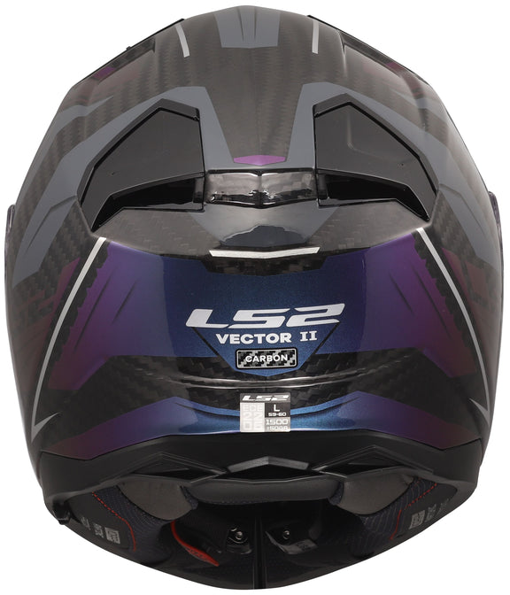 LS2 FF811 Vector II Carbon Savage Grijs/Kameleon Integraalhelm ECE 22.06 – foto 4