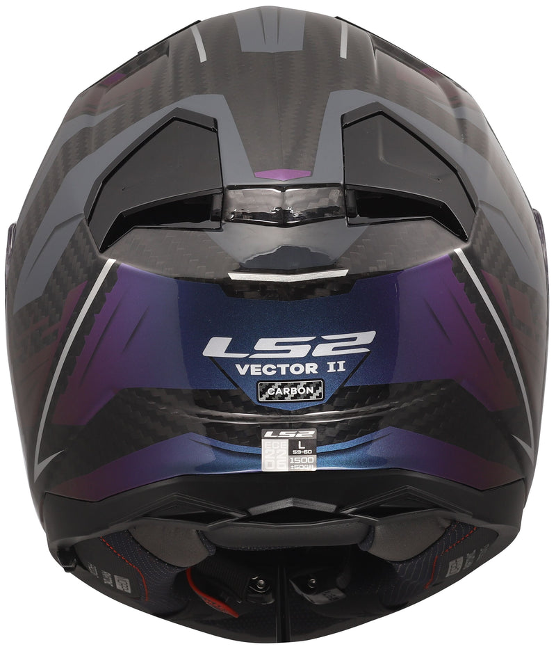 LS2 FF811 Vector II Carbon Savage Grijs/Kameleon Integraalhelm ECE 22.06 – foto 4