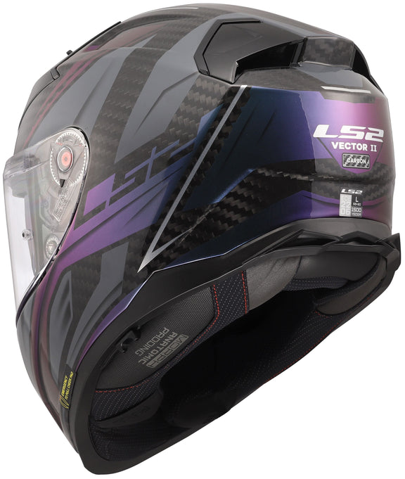 LS2 FF811 Vector II Carbon Savage Grijs/Kameleon Integraalhelm ECE 22.06 – foto 6