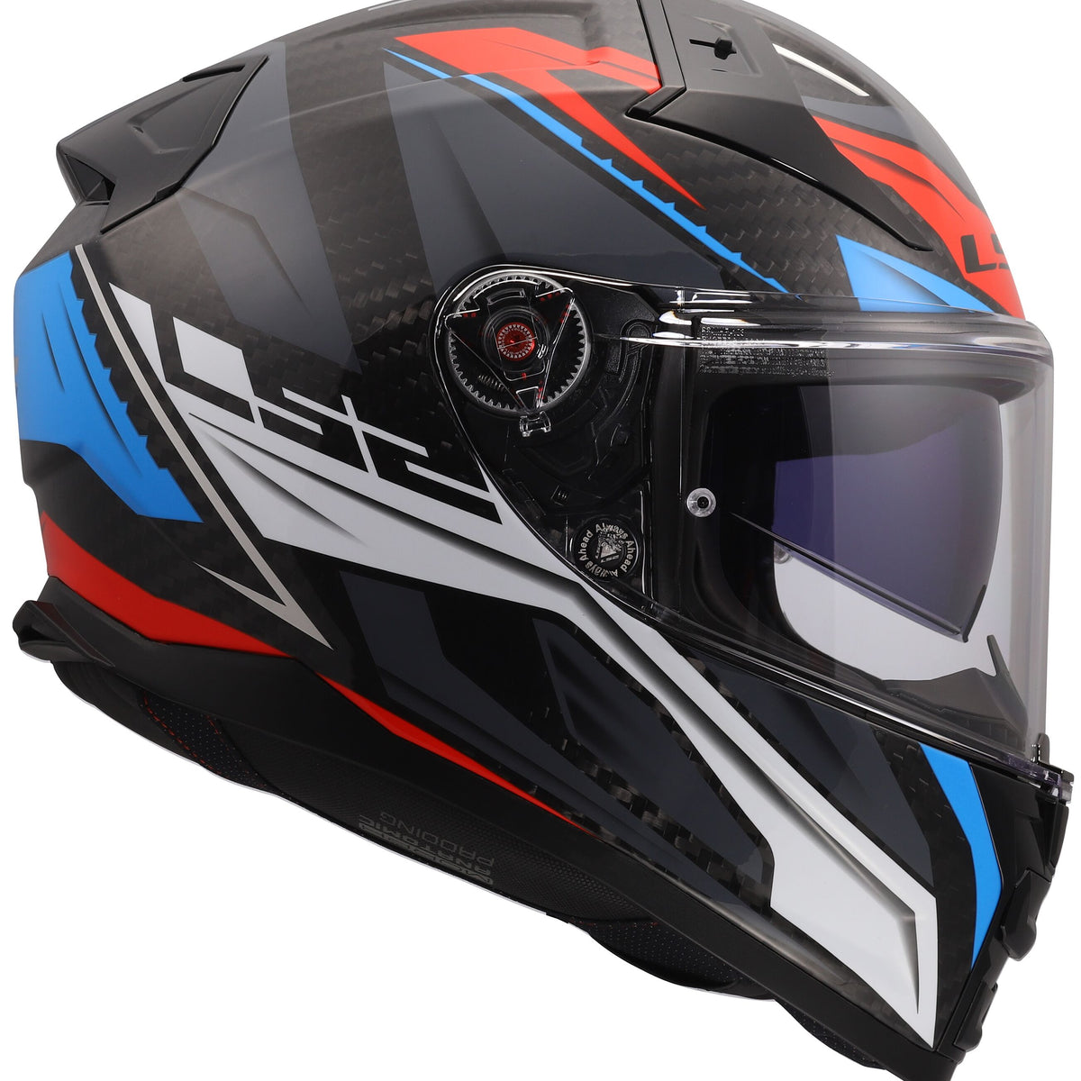 LS2 FF811 Vector II Carbon Savage Grijs/Wit/Rood Integraalhelm ECE 22.06 – foto 2