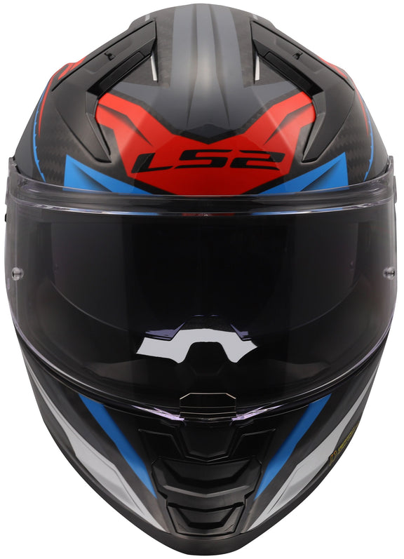 LS2 FF811 Vector II Carbon Savage Grijs/Wit/Rood Integraalhelm ECE 22.06 – foto 3