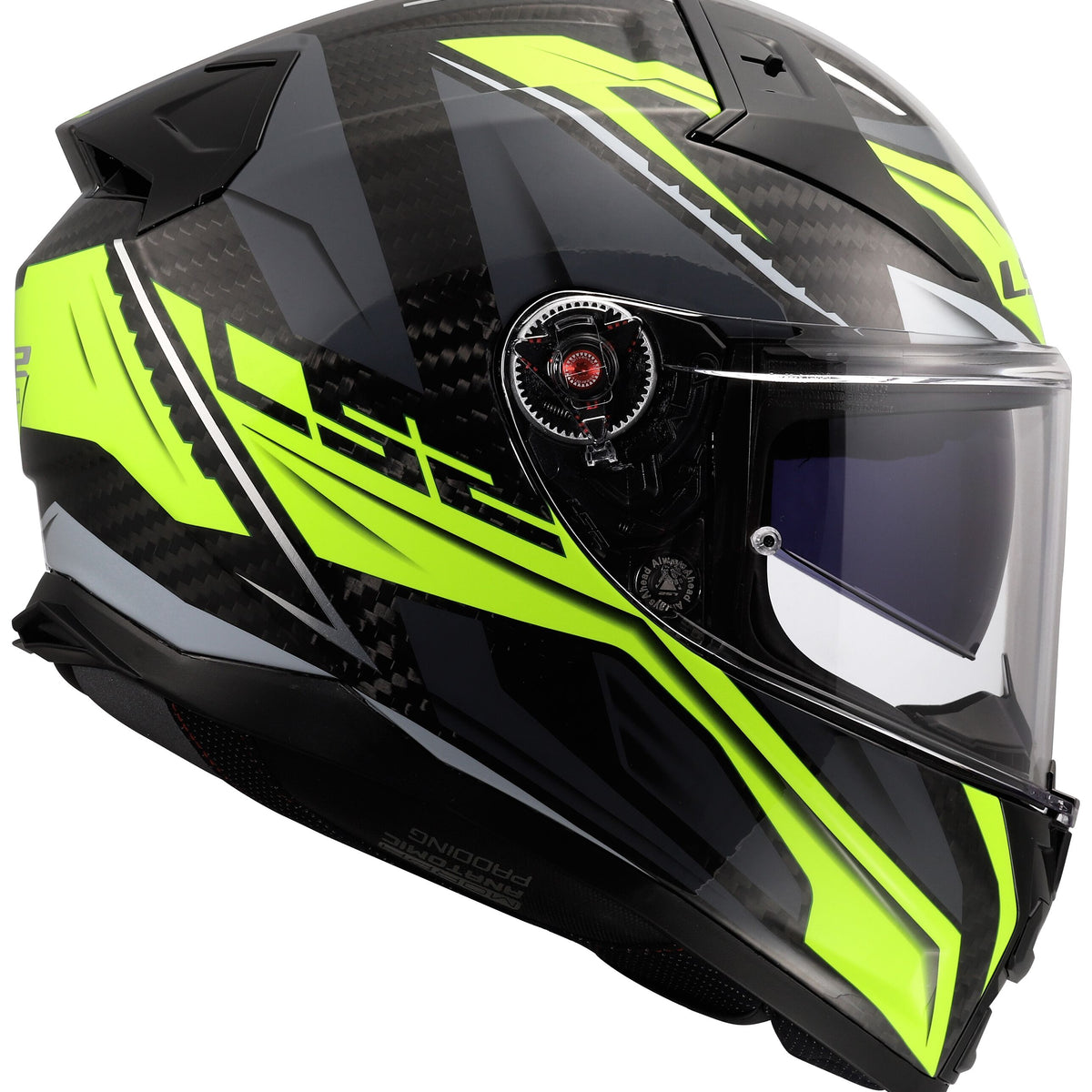 LS2 FF811 Vector II Carbon Savage Grijs/Neongeel Integraalhelm ECE 22.06 – foto 2