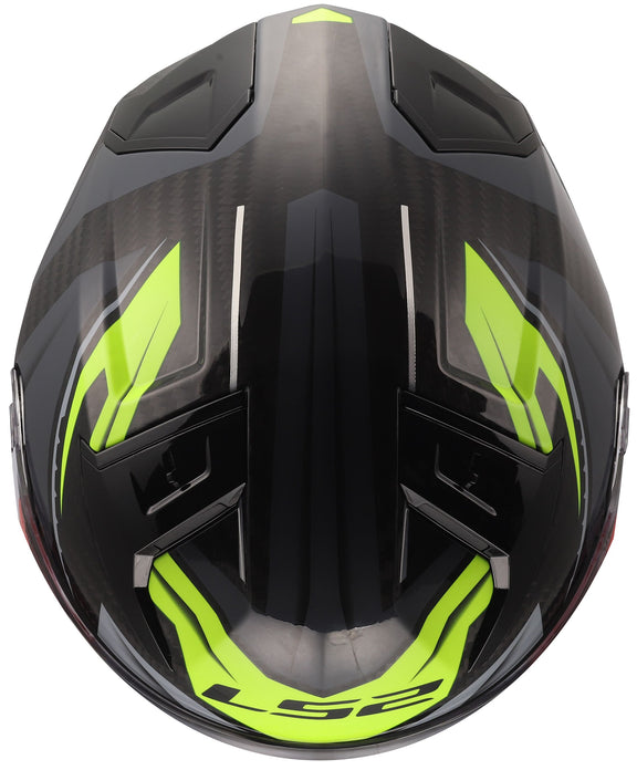 LS2 FF811 Vector II Carbon Savage Grijs/Neongeel Integraalhelm ECE 22.06 – foto 5