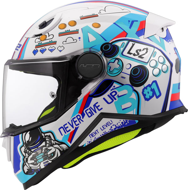 LS2 FF812 Kid Next Level Weiß/Blau Kinderhelm ECE 22.06