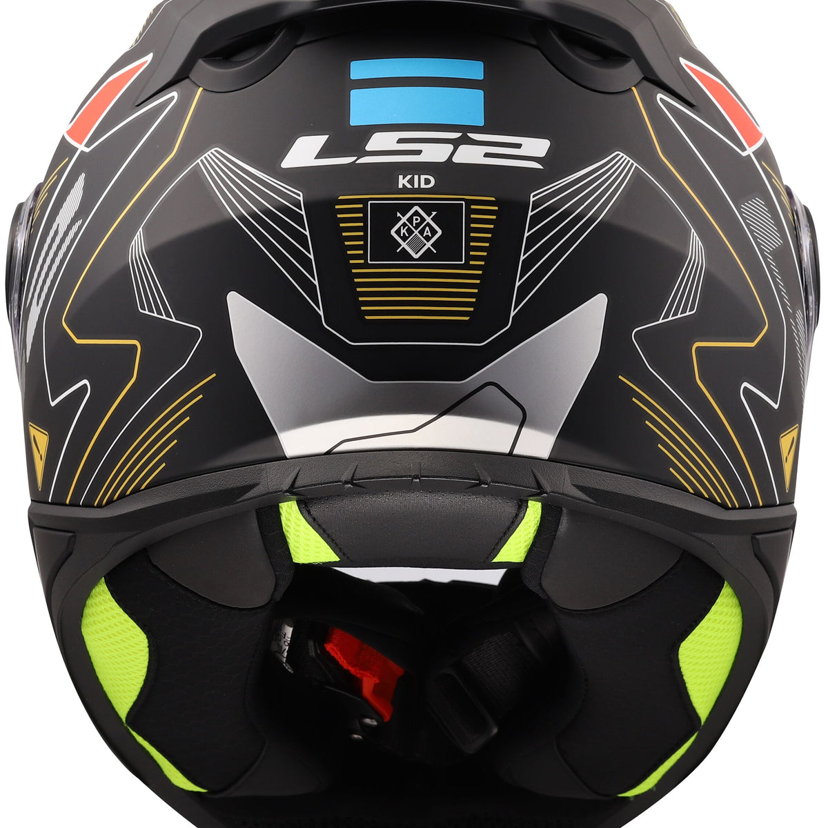 LS2 FF812 Kid Zero Mat Grijs Rood Kinderhelm ECE 22.06 – foto 4