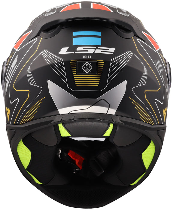 LS2 FF812 Kid Zero Mat Grijs Rood Kinderhelm ECE 22.06 – foto 4