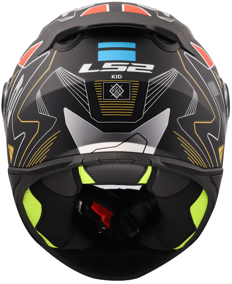LS2 FF812 Kid Zero Mat Grijs Rood Kinderhelm ECE 22.06 – foto 4