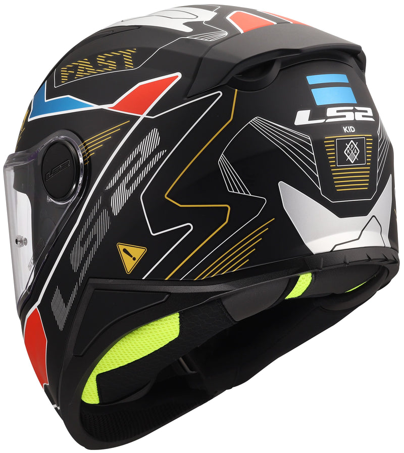 LS2 FF812 Kid Zero Mat Grijs Rood Kinderhelm ECE 22.06 – foto 6
