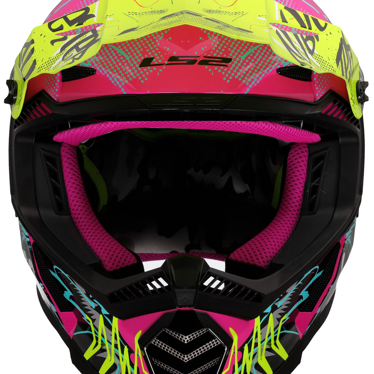 LS2 MX437 Fast Evo II Mini Gorilla Glans Paars Kindercrosshelm ECE 22.06