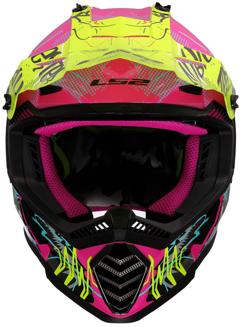 LS2 MX437 Fast Evo II Mini Gorilla Glans Paars Kindercrosshelm ECE 22.06