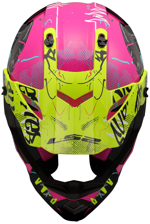 LS2 MX437 Fast Evo II Mini Gorilla Glans Paars Kindercrosshelm ECE 22.06 – foto 3
