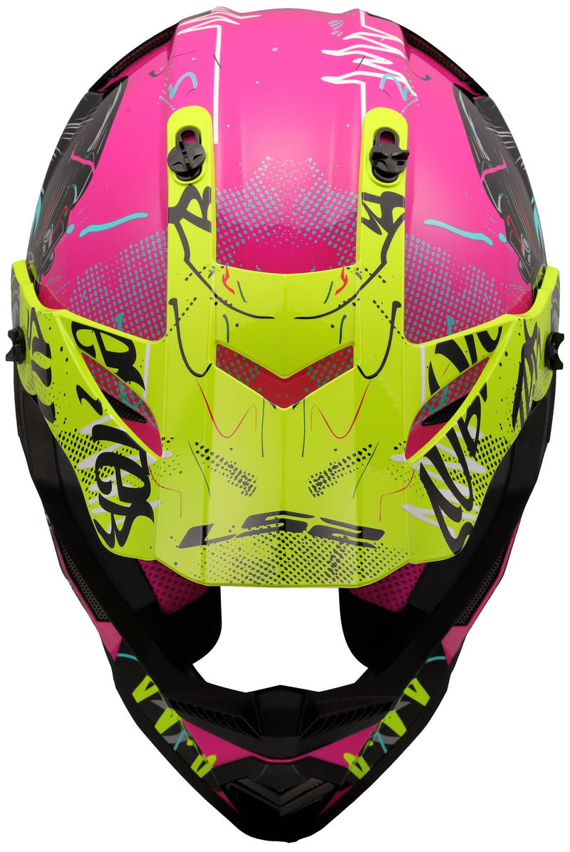 LS2 MX437 Fast Evo II Mini Gorilla Glans Paars Kindercrosshelm ECE 22.06 – foto 3