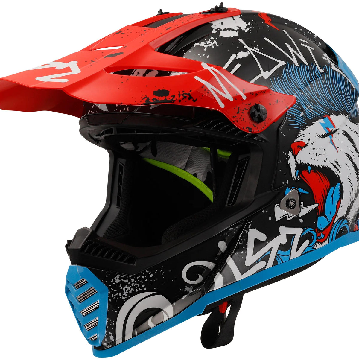 LS2 MX437 Fast Evo II Mini Starmaw Kinder Crosshelm ECE 22.06