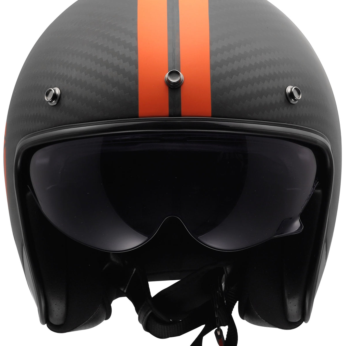 LS2 OF601 Bob II Carbon Star Grijs/Oranje Jethelm ECE 22.06 – foto 2