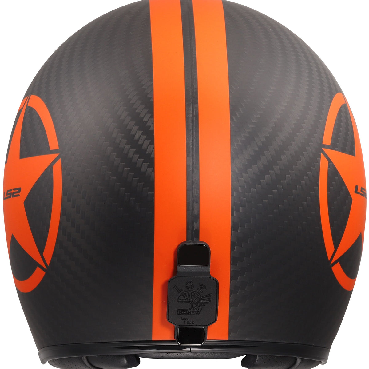 LS2 OF601 Bob II Carbon Star Grijs/Oranje Jethelm ECE 22.06 – foto 3