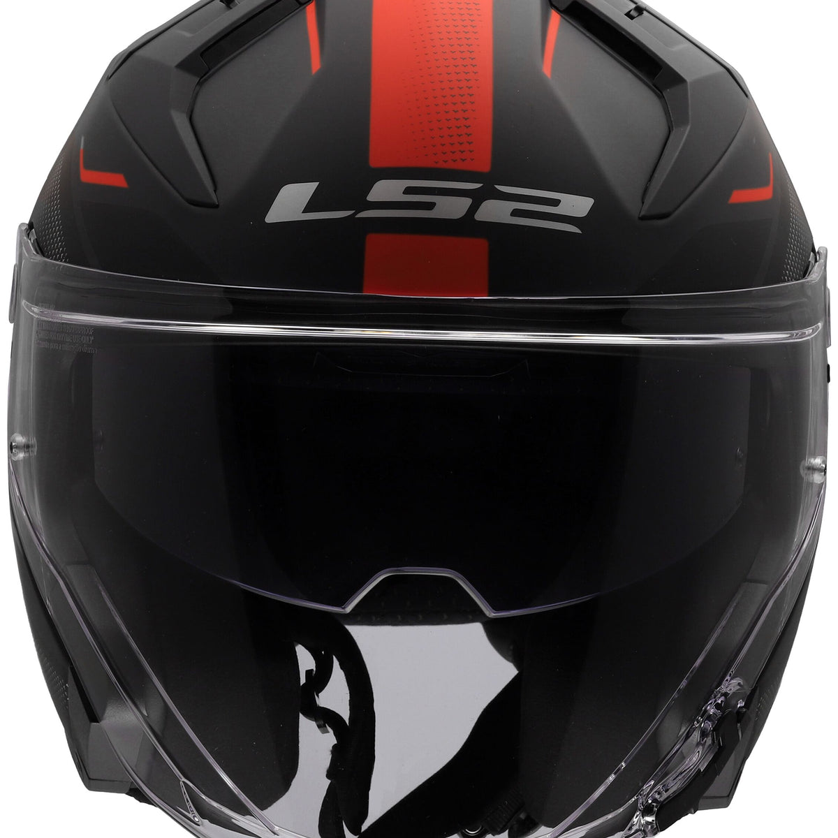 LS2 OF603 Infinity II Veyron Zwart/Grijs/Rood Jethelm ECE 22.06