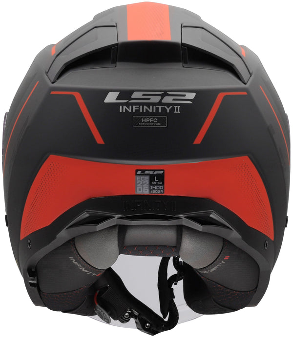 LS2 OF603 Infinity II Veyron Schwarz/Grau/Rot Jethelm ECE 22.06