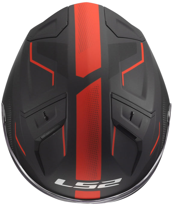 LS2 OF603 Infinity II Veyron Zwart/Grijs/Rood Jethelm ECE 22.06 – foto 3