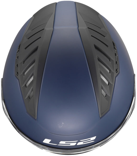 LS2 OF600 Copter II Solid Marineblauw Mat Jethelm ECE 22.06 – foto 2
