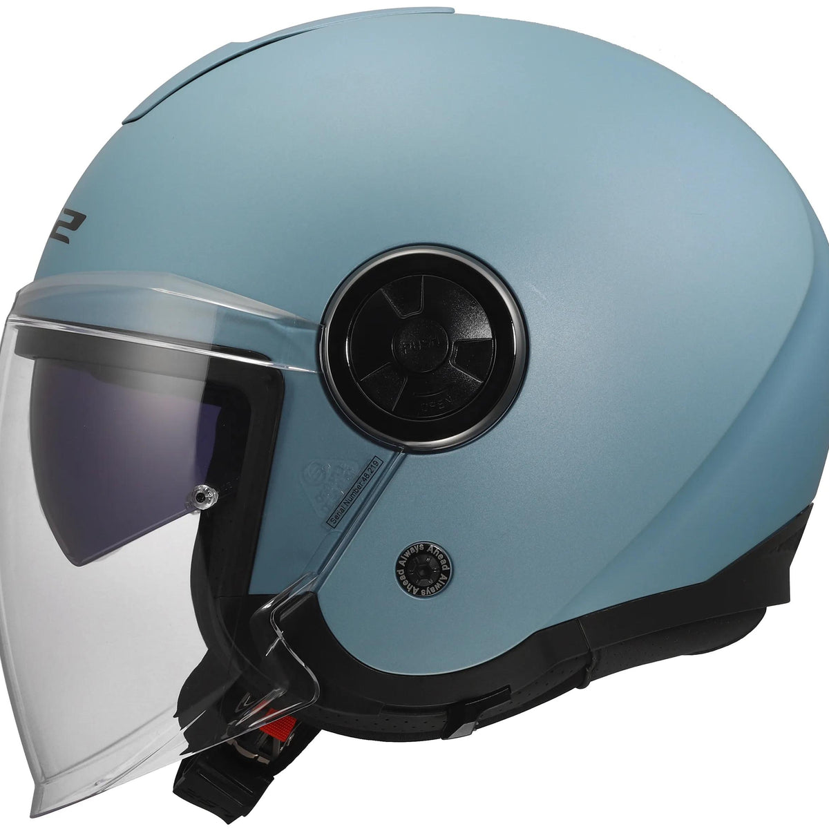 LS2 OF620 Classy Solid Light Blauw Mat Jethelm ECE 22.06