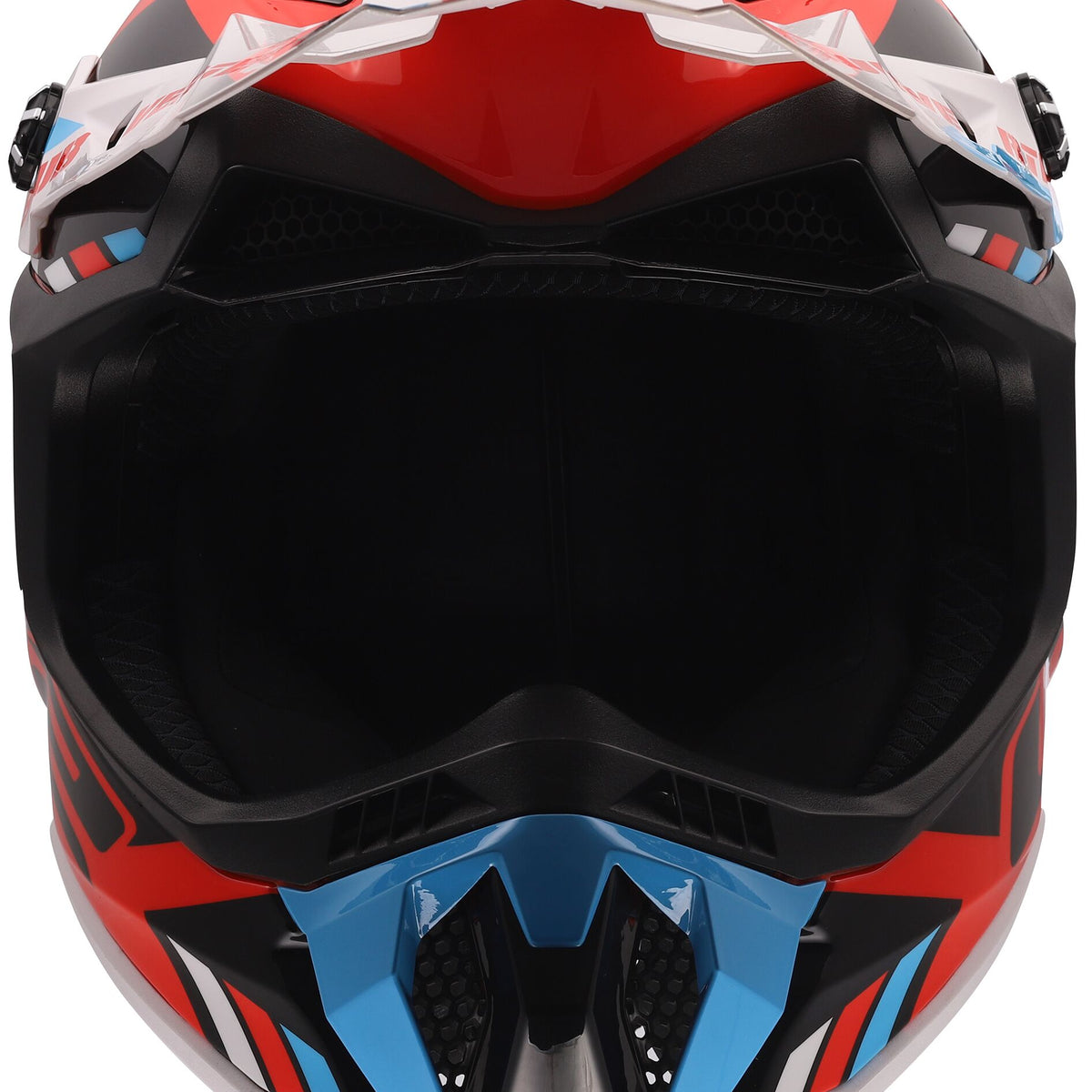 LS2 MX700 Subverter Evo II Stomp Wit/Blauw/Rood Crosshelm ECE 22.06 – foto 2