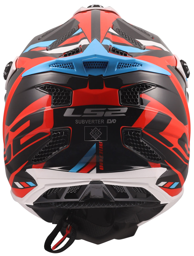 LS2 MX700 Subverter Evo II Stomp Wit/Blauw/Rood Crosshelm ECE 22.06 – foto 4