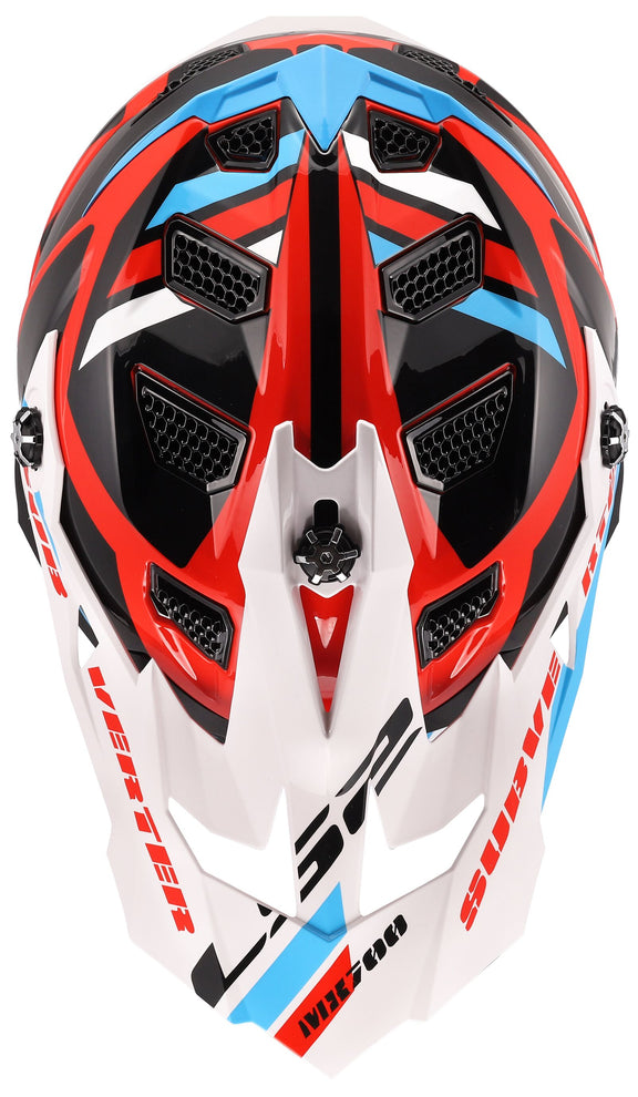 LS2 MX700 Subverter Evo II Stomp Wit/Blauw/Rood Crosshelm ECE 22.06 – foto 5
