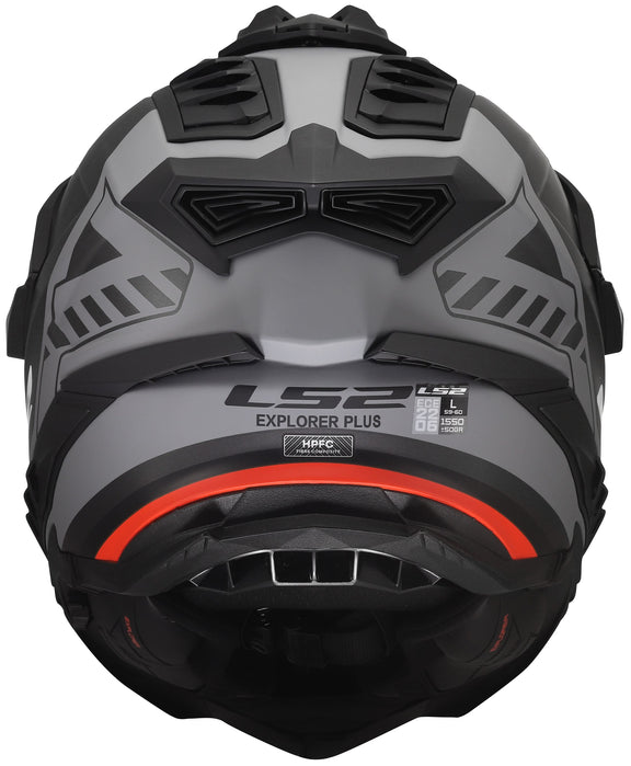 LS2 MX701 Explorer Hexa Zwart/Rood/Grijs Adventurehelm ECE 22.06 – foto 2