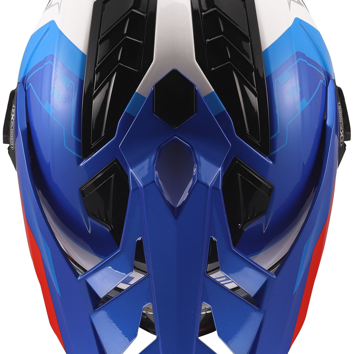 LS2 MX701 Explorer Hexa Wit/Blauw/Rood Adventurehelm ECE 22.06 – foto 3